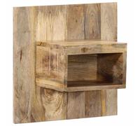 vidaXL Mesita de noche madera maciza de mango 50x27x50 cm