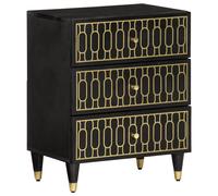 vidaXL Mesita de noche madera maciza de mango 50x33x60 cm