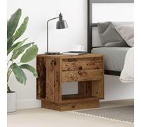 vidaXL Mesita de Noche Madera vieja 45 x 34 x 44 cm