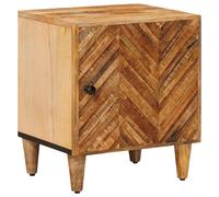 vidaXL Mesita de Noche Marrón 40 x 33,5 x 46 cm Madera de mango maciza