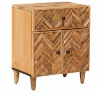 vidaXL Mesita de Noche Marrón 50 x 33 x 60 cm Madera de mango maciza