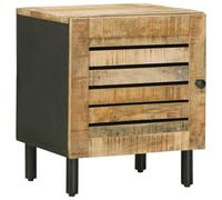 vidaXL Mesita de Noche Natural 40 x 33 x 46 cm Madera de Mango Maciza