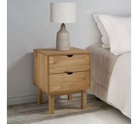 vidaXL Mesita de noche OTTA madera maciza de pino 45x39x57 cm
