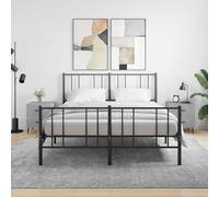 vidaXL Mesita de noche 2 uds madera de ingeniería gris hormigón 40x35x47,5 cm