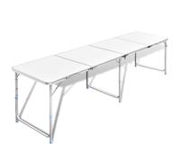vidaXL Mesita Plegable Picnic Portátil Aluminio Mesa Camping Jardín Dimensiones 120 x 60 cm, 180 x 60 cm, 240 x 60 cm