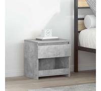 vidaXL Mesitas de noche 2 uds contrachapada gris hormigón 40x30x39 cm