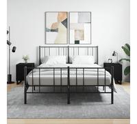 vidaXL Mesitas de noche, 2 unidades, color , 40x40x50 cm, material de madera