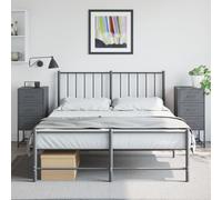vidaXL Mesitas de noche 2 unidades acero gris antracita 36x39x78 cm