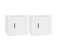 Vidaxl mesitas de noche 2 unidades color blanco 50x39x47 cm