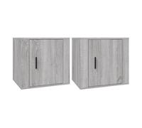 Vidaxl mesitas de noche 2 unidades color gris sonoma 50x39x47 cm