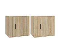 Vidaxl mesitas de noche 2 unidades color roble sonoma 50x39x47 cm