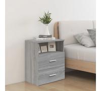 vidaXL Mesitas de noche 2 unidades gris sonoma 50x32x60 cm