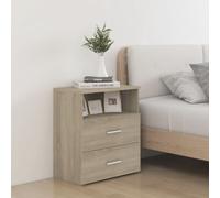 vidaXL Mesitas de noche 2 unidades roble Sonoma 50x32x60 cm