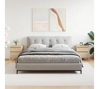 vidaXL Mesitas noche 2 uds madera ingeniería roble Sonoma 40x35x50 cm