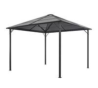 VidaXL Mirador con Techo Negro Carpa Jardín Carpa Recepción Multi-Tamaño