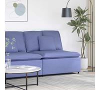 vidaXL Módulo central de sofá modular con cojines, color azul vaquero, 100 cm