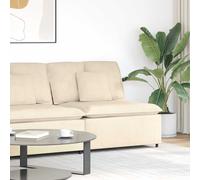 vidaXL Módulo central de sofá modular con cojines, color crema, 100 cm