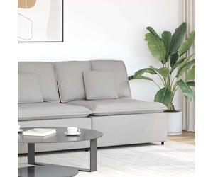 vidaXL Módulo central de sofá modular con cojines, color gris nube, 100 cm