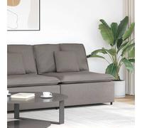 vidaXL Módulo central de sofá modular con cojines, color topo, 100 cm