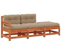 vidaXL: Módulo de sofá modular, color marrón cera, 190 x 62 x 70,5 cm
