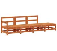 vidaXL: Módulo de sofá modular, color marrón cera, 252 x 62 x 70,5 cm