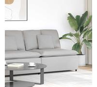 vidaXL Módulo esquinero de sofá modular con cojines, color gris nube, 100 cm