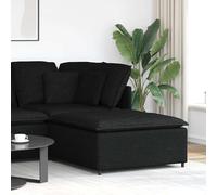vidaXL Módulo reposapiés modular para Sofá negro 100x100x48 cm