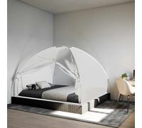 vidaXL Mosquitera con puertas Mongolia 220 malla blanco 200x180x135 cm