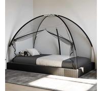 vidaXL Mosquitera con puertas Mongolia 220 malla negra 200x120x130 cm