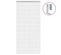 vidaXL Mosquitera de cadena para puerta, aluminio 100x226 cm