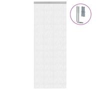 vidaXL Mosquitera de cadena para puerta aluminio 80x221 cm