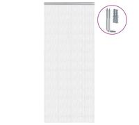 vidaXL Mosquitera de cadena para puerta aluminio 90x200 cm