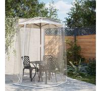 vidaXL Mosquitera para sombrilla 220, malla blanca antimosquitos Φ300×230 cm, de viaje, para patio