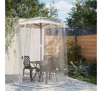 vidaXL Mosquitera para sombrilla 220 malla blanca Φ330x250 cm