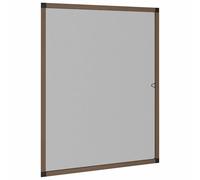 vidaXL Mosquitera para ventanas Marrón 120 x 140 cm