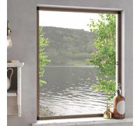vidaXL Mosquitera para ventanas Marrón 130 x 150 cm