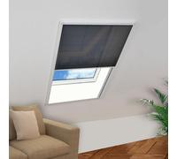vidaXL Mosquitera plisada para ventanas aluminio 80x120cm