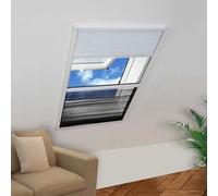 vidaXL Mosquitera plisada para ventanas contra el sol aluminio 60x80cm