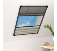 vidaXL Mosquitera plisada para ventanas contra el sol aluminio 60x80cm