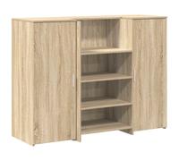 vidaXL Mostrador de recepción roble sonoma 135x50x103,5 cm
