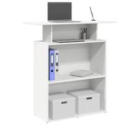 vidaXL Mostrador de recepción blanco 100x40x104 cm madera de ingeniería