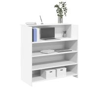 vidaXL Mostrador de recepción blanco 100x50x103,5 cm madera de ingeniería