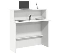 vidaXL Mostrador de recepción blanco 100x50x103,5 cm madera de ingeniería