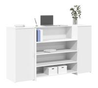 vidaXL Mostrador de recepción blanco – 180×50×103,5 cm – madera de ingeniería