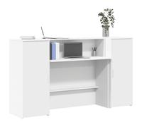 vidaXL Mostrador de recepción blanco 180x50x103,5 cm madera de ingeniería