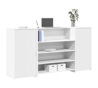 vidaXL Mostrador de recepción blanco 200x50x103,5 cm madera de ingeniería