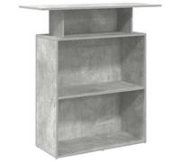 vidaXL Mostrador de recepción gris hormigón 100 x 40 x 104 cm