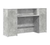 vidaXL Mostrador de recepción Gris hormigón 180x50x103,5 cm