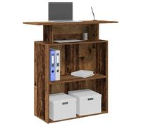 vidaXL Mostrador de recepción madera antigua 100x40x104 cm