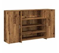 vidaXL Mostrador de recepción Madera Vieja 180x50x103,5 cm